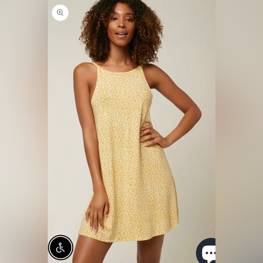 O'Neil Yellow Pattern Dress